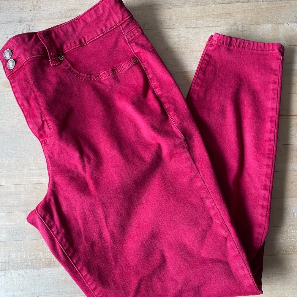 Maurice’s Red jeans, skinny leg